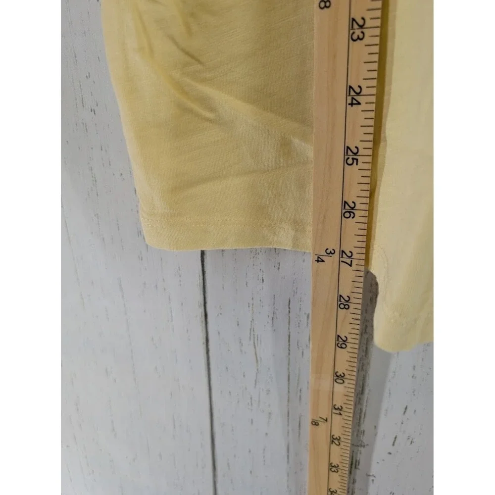 Sonoma Size XL The Everday Tee Light Yellow‎ Womens Short Sleeve V Neck Top NWT - Picture 6 of 8
